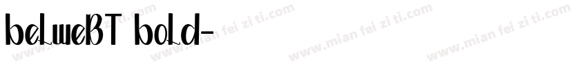 belweBT bold字体转换